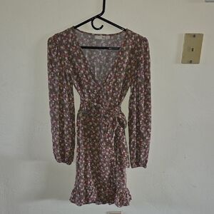 Floral Wrap Dress
